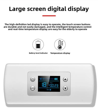 Insulin Pill Refrigerator Convenient Travel Pill Small Refrigerator Vaccine Serum Storage Box LCD Display Screen for Family