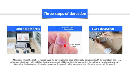 Smart Meridian Health Analyzer & Neck Eye Massager Digital Acupoint Detector Wellness Care Device