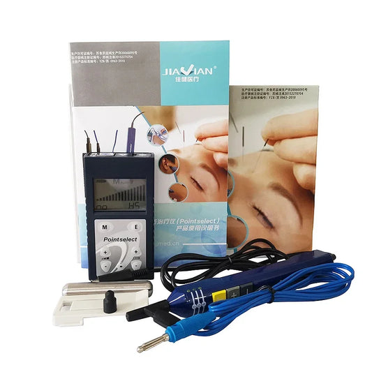 Pointoselect  Digital Acupoint Finder for Auricular Body Therapy with TENS Stimulation LCD Meridian Detector and Ear Care
