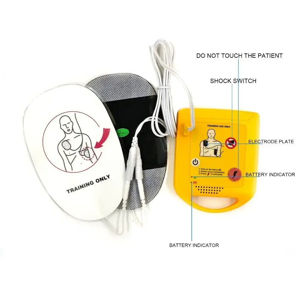 Compact Mini AED Trainer with English Voice Prompts – Essential CPR Training Device for First Aid Students