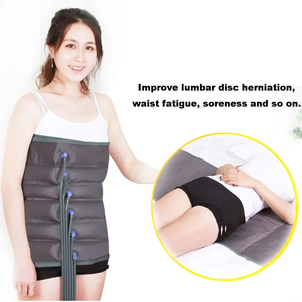 6 Chamber Air Compression Full Body Massager for Muscle Recovery Arms Legs Waist Pain Relief Post-Workout Athlete and Home Use