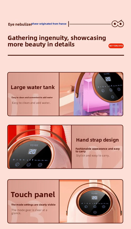 NEW Eye Massage Atomization SPA Instrument Hot Cold Spray Fumigation Heating Compress Relief Eye Eye Dryness Fatigue Protection