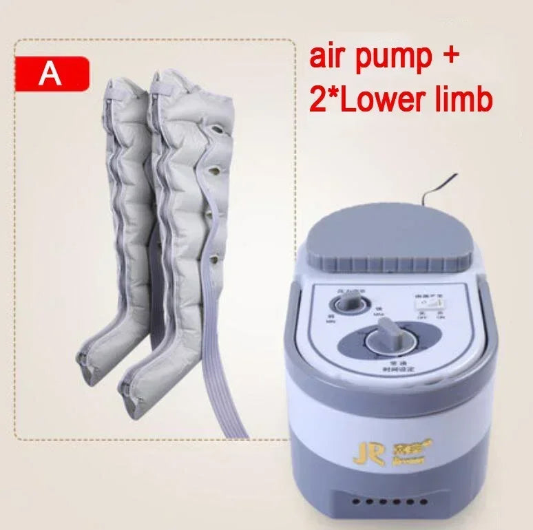 6 Chamber Electric Air Compression Leg Massager with Therapy for Pain Relief Full Body Relaxation Foot Arm Waist Massage Wraps