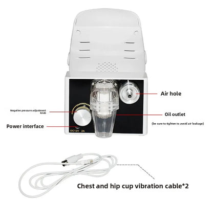 Professional Breast Massager with Red Light Therapy Vibration Suction for Firming and Skin Tightening
