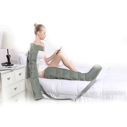 6 Chamber Air Compression Full Body Massager for Muscle Recovery Arms Legs Waist Pain Relief Post-Workout Athlete and Home Use