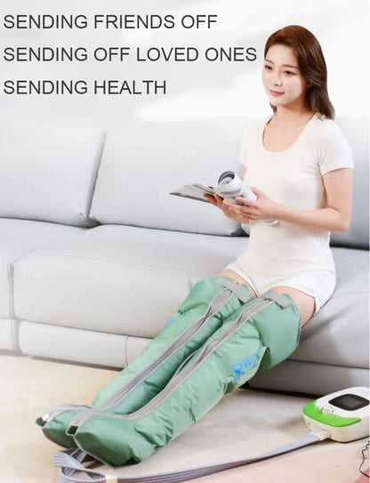 5-Chamber Air Compression Leg & Arm Massager - 6 Modes, Adjustable Intensity for Varicose Veins, Edema Relief & Muscle Recovery