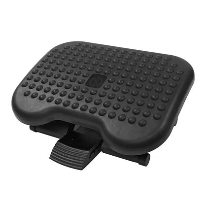 HOMCOM Portable Ergonomic Foot Rest Stool - Adjustable Height & Tilt, Under Desk Massage for Home Office & Travel Use