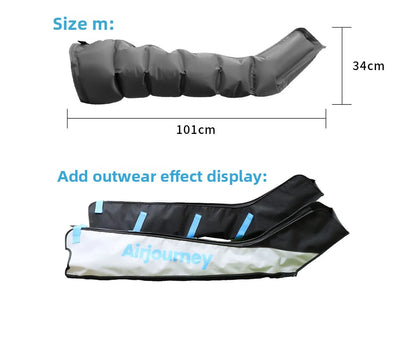 6 Chambers Air Compression Massage System Whole Body Massager Compression Pump Recovery Boots Foot Leg Massage Machine AirWrap
