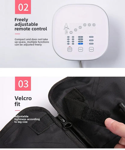 Air Compression Leg Recovery System Foot Massager For Circulation And Relaxation Calf Massage Muscle Pain Relief Device