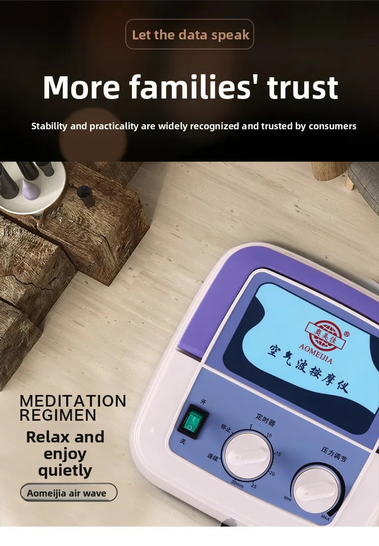 4 airbags Leg Massager Air Wave Pressure Physiotherapy Pneumatic Foot Massage Machine Air Pressure Kneading Home Foot Massager