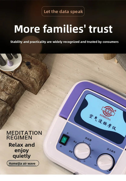 4 airbags Leg Massager Air Wave Pressure Physiotherapy Pneumatic Foot Massage Machine Air Pressure Kneading Home Foot Massager