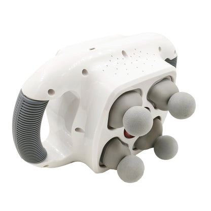 Electric Percussion Massager 4 Heads Deep Tissue Vibration for Neck Back Waist Pain Relief Full Body Muscle Therapy Hammer