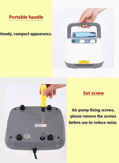 6 Chamber Air Compression Full Body Massager for Muscle Recovery Arms Legs Waist Pain Relief Post-Workout Athlete and Home Use