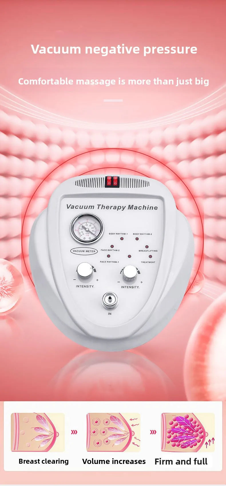 Breast Enlargement Instrument Lifting Vacuum Therapy Cellulite Cupping Scrapping Skin Tightening Butt Machine For Body Shaping