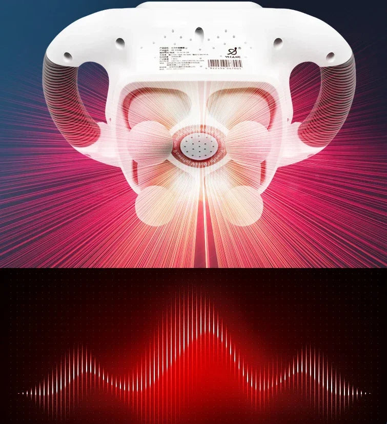 Electric Percussion Massager 4 Heads Deep Tissue Vibration for Neck Back Waist Pain Relief Full Body Muscle Therapy Hammer