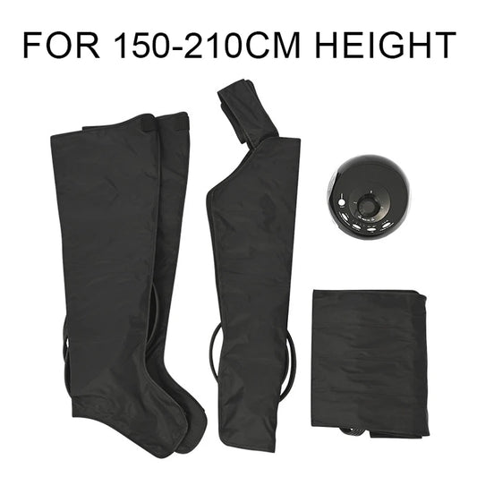 Large size 4-Cavity Air Compression Leg & Knee Massager with XL Size - Auto Cycle Boost Circulation & Lymphatic Drainage M-XXXL