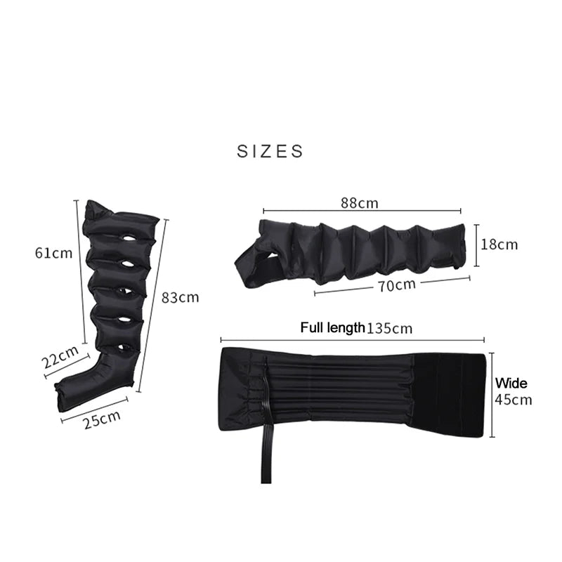 Syeosye 6 Cavity Air Compression Massager Leg Foot Circulation Pressotherapy Air Promote Blood Relaxation Pain Relief