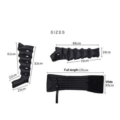 Syeosye 6 Cavity Air Compression Massager Leg Foot Circulation Pressotherapy Air Promote Blood Relaxation Pain Relief