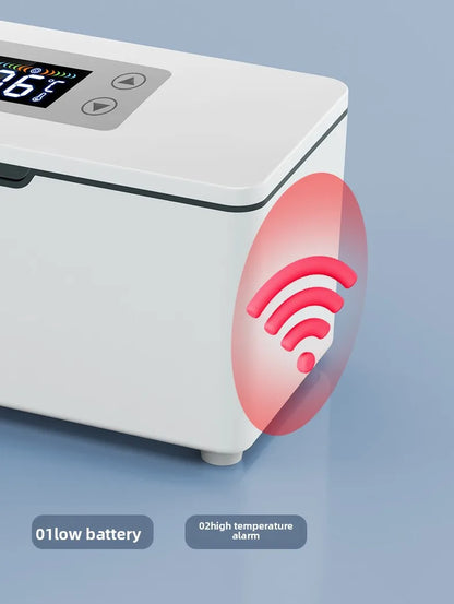 Car Portable Refrigerated Box Cool Box Cooler For Drug Growth Hormone Interferon Insulin USB Charging Thermostat Mini Fridge