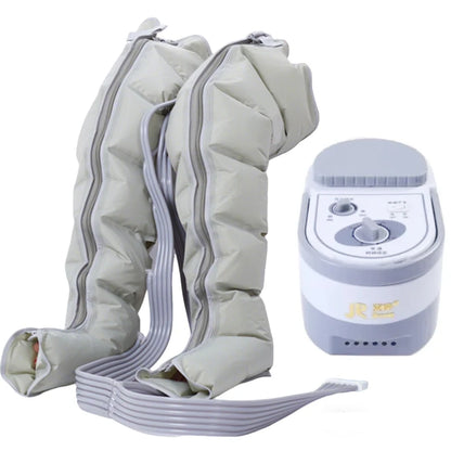 6 Chamber Electric Air Compression Leg Massager with Therapy for Pain Relief Full Body Relaxation Foot Arm Waist Massage Wraps