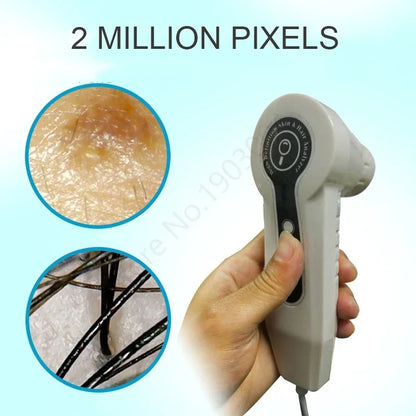 Scalp & Facial Skin Analyzer Machine 200x HD Digital Dermoscopy for Hair Follicle Diagnosis and Skin Health Detection