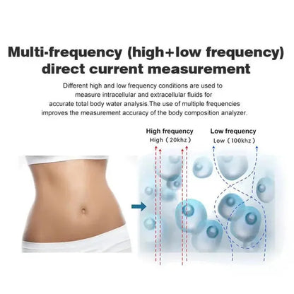 Digital Body Fat Analyzer Professional Measurement of Whole Body Fat Bmi Machine Scale Three Dimensional Recognition Body Compos