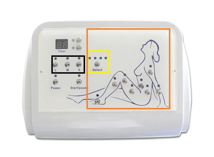 Air Wave Pressure Lymphatic Drainage Vacuum Therapy Pressotherapy Machine Muscle Relax Leg Waist Body Massage