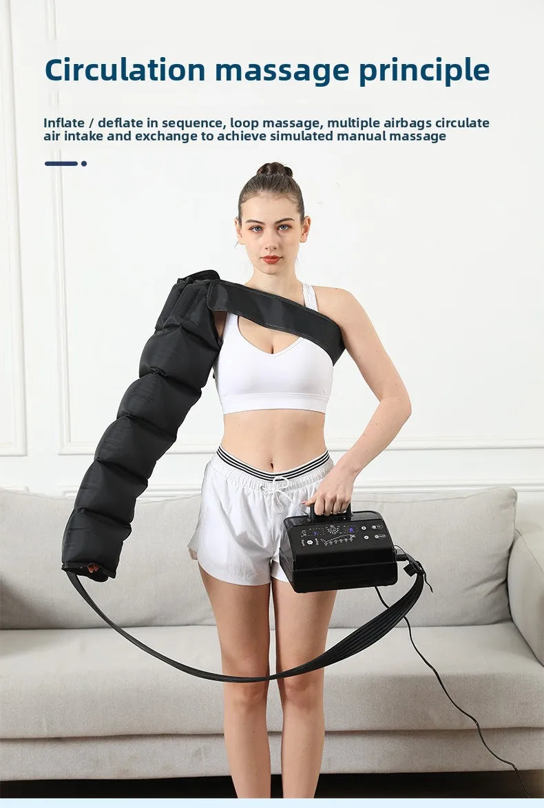 Four-chamber Intelligent Air Wave Massager Pressure Therapy Instrument Leg Muscle Massage Recovery Lymphatic Detoxifier