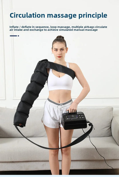 Four-chamber Intelligent Air Wave Massager Pressure Therapy Instrument Leg Muscle Massage Recovery Lymphatic Detoxifier