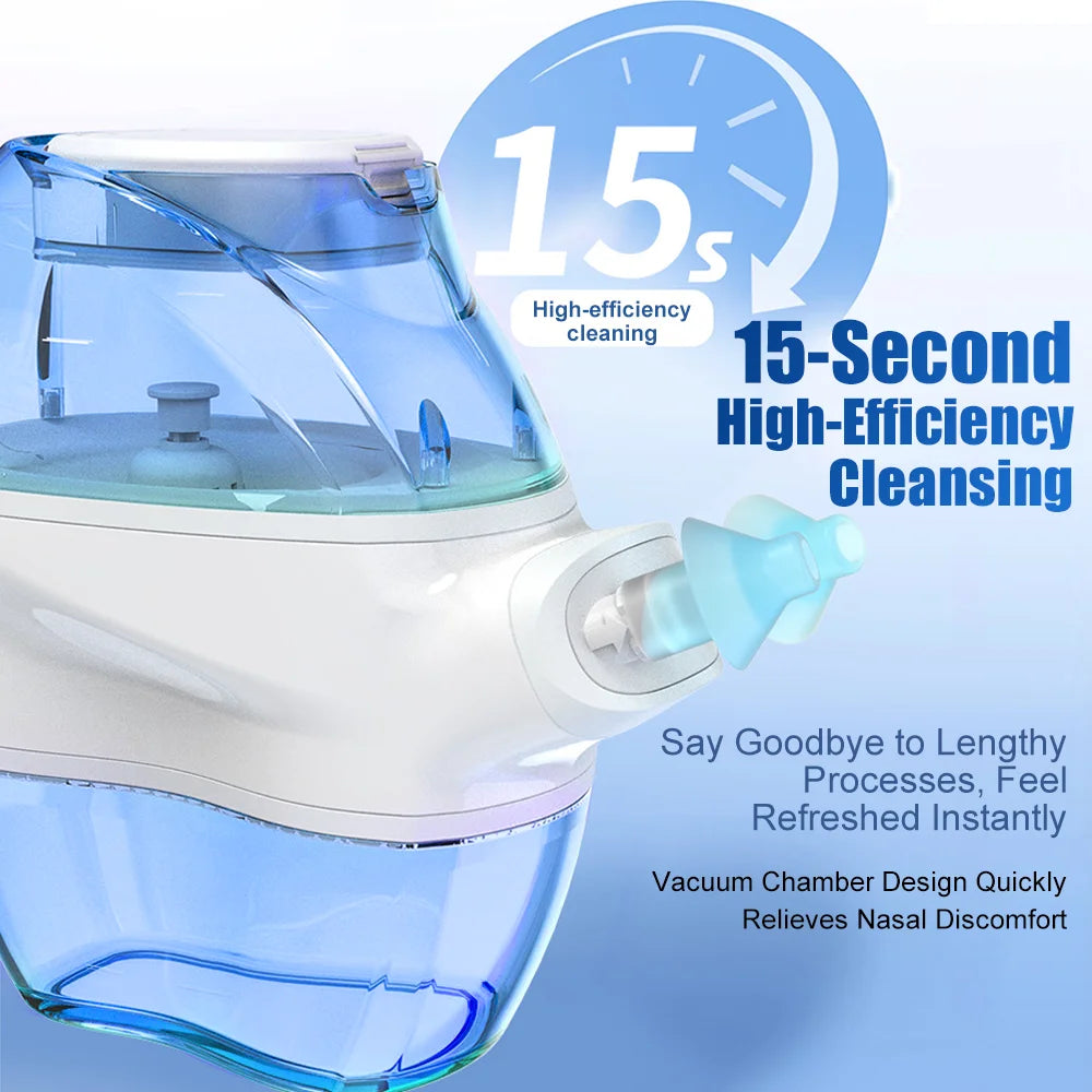 DISIYING Home Nasal Cleaning System - Rechargeable Electric Rinse Device with 2 Modes for Congestion Relief