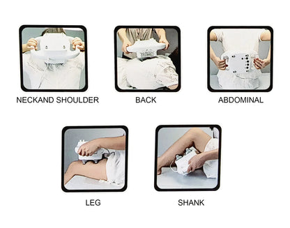 Electric Percussion Massager 4 Heads Deep Tissue Vibration for Neck Back Waist Pain Relief Full Body Muscle Therapy Hammer