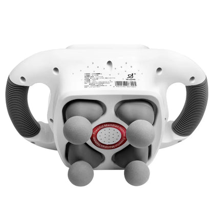Electric Percussion Massager 4 Heads Deep Tissue Vibration for Neck Back Waist Pain Relief Full Body Muscle Therapy Hammer