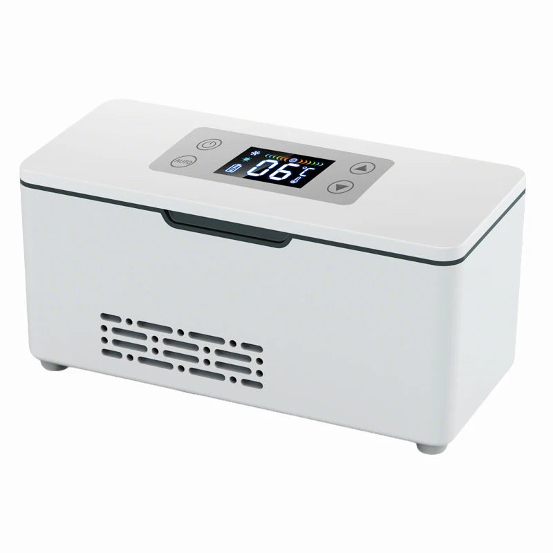 Car Portable Refrigerated Box Cool Box Cooler For Drug Growth Hormone Interferon Insulin USB Charging Thermostat Mini Fridge