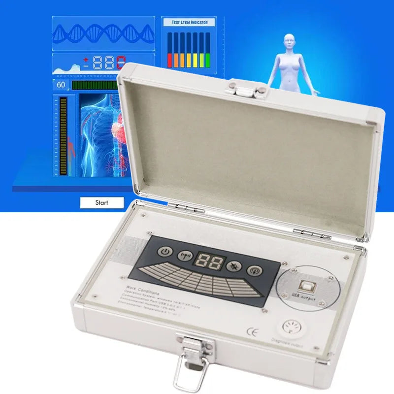 QMR998 Portable Quantum Resonance Magnetic Analyzer Wellness Scanner 103 Reports Multi-Lang Software Win10/11 USB Dongle