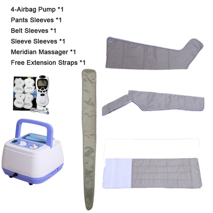 4 airbags Leg Massager Air Wave Pressure Physiotherapy Pneumatic Foot Massage Machine Air Pressure Kneading Home Foot Massager