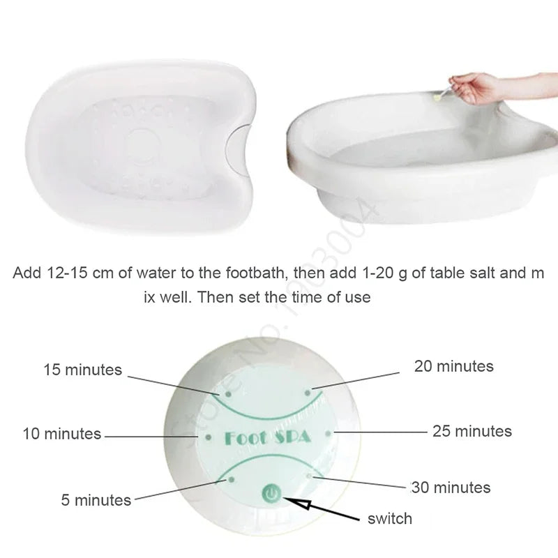 Portable Ionic Detox Foot Bath Spa Machine for Home Use – Electric Ion Cleanse with Heating, Promotes Relaxation & Health Care