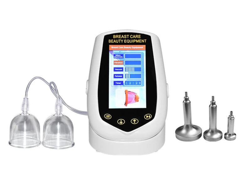 Professional Breast Massager with Red Light Therapy Vibration Suction for Firming and Skin Tightening