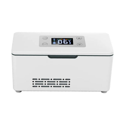 Car Portable Refrigerated Box Cool Box Cooler For Drug Growth Hormone Interferon Insulin USB Charging Thermostat Mini Fridge
