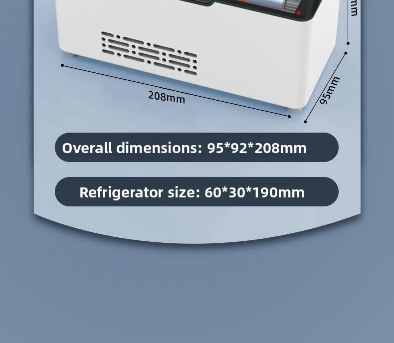 Car Portable Refrigerated Box Cool Box Cooler For Drug Growth Hormone Interferon Insulin USB Charging Thermostat Mini Fridge