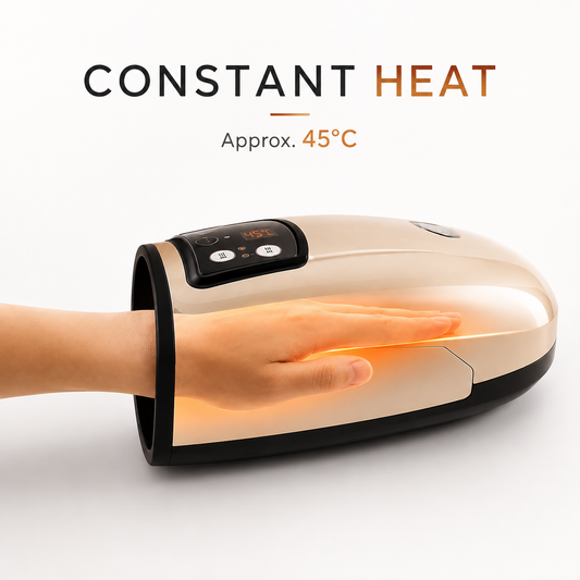 Air Compression Hand Massager for Palm and Fingers with Adjustable Pressure – Electric Hand Massage Device for Relaxation, Daily Comfort and Home Wellness