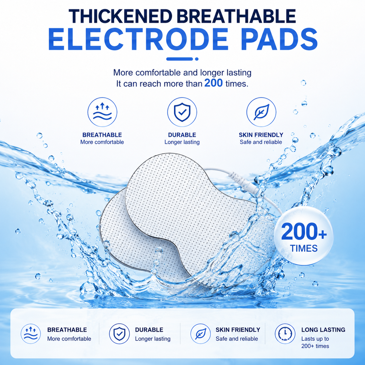 EMS Digital Pulse Massager with 8 Electrode Pads – Multifunction Electronic Muscle Massage Device with Adjustable Intensity for Relaxation, Daily Comfort and Home Wellness